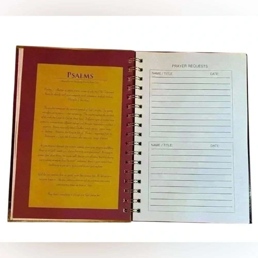 “AFFIRM THE WORD” Prayer Journal Spiral Bound Notebook Journal for Women